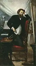 Portrait du peintre Voronov (1890), Fiodor Bourov&nbsp;(ru)