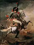 Officier de chasseurs à cheval de la garde impériale chargeant.