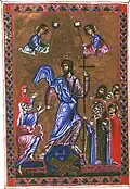 L'anastasis ou résurrection du Christ, f.9v