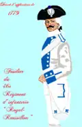Régiment Royal-Roussillon de 1779 à 1791.