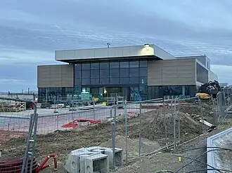 Chantier de la station en janvier 2026.