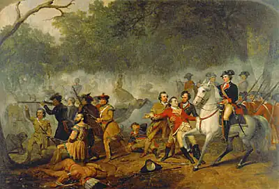Junius Brutus Stearns (1810-1885), Washington pendant la Guerre contre les Français et les Indiens, 1849-1856