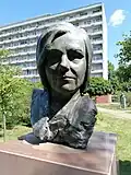 sculpture représentant Krystyna Bochenek