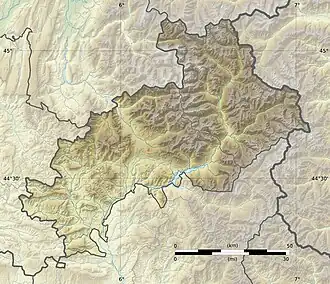 Voir sur la carte topographique des Hautes-Alpes