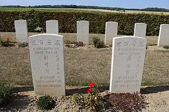 Tombes du Chinese Labour Corps.
