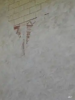 Reste de la mappemonde perdue mur sud de la nef