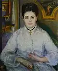 Madame Victor Chocquet, par Pierre-Auguste Renoir, 1875, Staatsgalerie (Stuttgart).