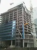 le chantier le 29 janvier 2012