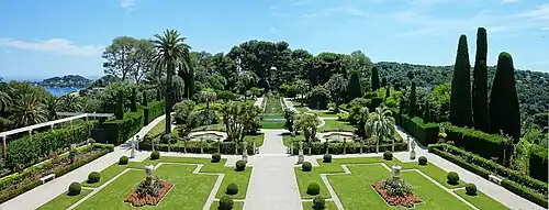 Jardin à l'italienne de la Villa Ephrussi de Rothschild (Côte d'Azur)