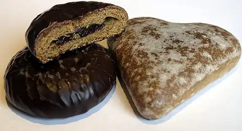 Pierniki (pain d'épices polonais) de Toruń, recette du XIVe&nbsp;siècle.