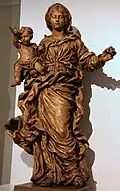 Vierge à l'Enfant, Notre-Dame de Montaigu (1693), tilleul, Liège, Grand Curtius.