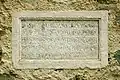 Plaque funéraire de Bérengère de Valcrose
