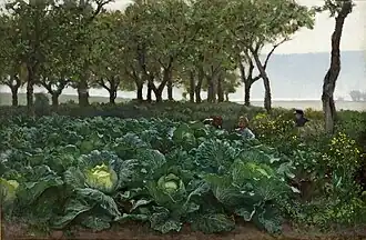 Enfants jouant dans un jardin, August Malmström