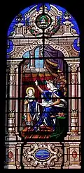 Blanche de Castille enseignant saint Louis.