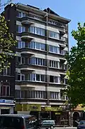Vue transversale de la façade.