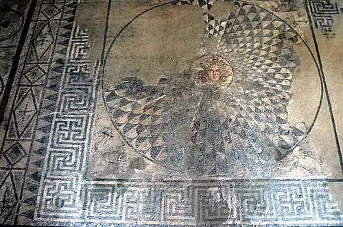 Mosaïque de Méduse.