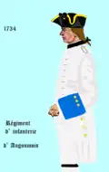 régiment d’Angoumois de 1734 à 1757