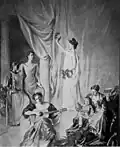 Fresque La République souhaite la bienvenue à ses filles par Rosina Emmet Sherwood.