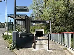 L'accès no&nbsp;2 « rue Copernic ».