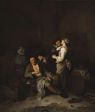 Paysans dans une taverne, 1662 (Budapest)