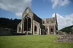 Photo des ruines de l'abbaye.