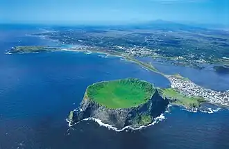 Pic du soleil levant, île de Jeju.