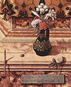 Détail de la Vierge à la chandelle.