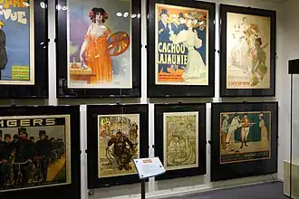 Quelques affiches présentées dans le musée.
