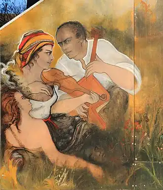 Muse et musiciens.