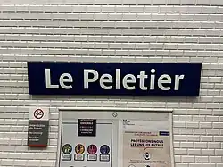 Plaque émaillée.