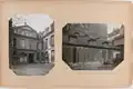Cour intérieure de l'hôtel Duprat en 1918.