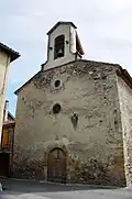 La façade Ouest avec les deux ocullis et le clocheton (septembre 2015).
