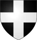 Famille de Lantenne (milieu XVe - début XVIe) : de sable à la croix d'argent.