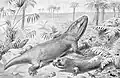 Restitution de Mastodonsaurus par Joseph Smit (1894)