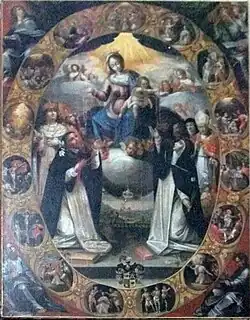 La Vierge remettant la ceinture à saint Augustin et sainte Monique[6].