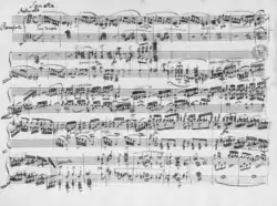 page de partition pour piano