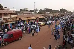 Le marché de Serrekunda.