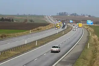 La E6 en Scanie, en Suède du sud.