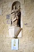 La vierge à l'enfant. XVIIe siècle.