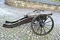 Un canon saxon de 1691 dans la cour intérieure