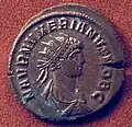 monnaie, buste de profil