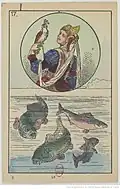 Carte n°17 d'un jeu divinatoire attribuée à Marie-Anne Lenormand. Editons édition Ensslin et Laiblin (Reutlingen). 1875. BNF Gallica