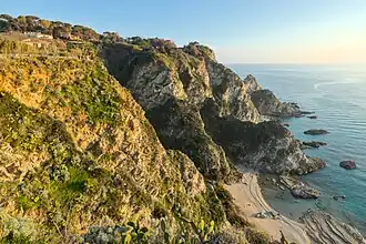 Le capo Vaticano au coucher de soleil