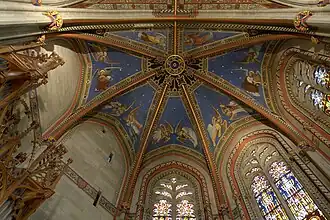 Plafond de la chapelle des Macchabées.