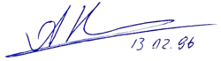 signature d'Anatoly Kvochur