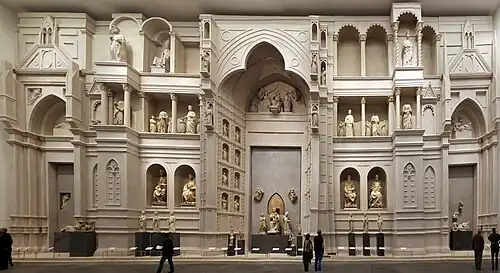 Reconstitution de la façade de la cathédrale Santa Maria del Fiore en 1587.