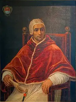 Benoît XIII, antipape d’Avignon (Henri Auguste César Serrure ; XIXe&nbsp;siècle).