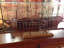 Maquette du navire négrier l'Aurore.
