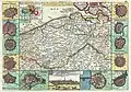 Nieuw Kaart van Vlaanderen (Nouvelle Carte Du Comte de Flandre), 1706. Il s'agit ici d'une carte rééditée par Paul, fils Daniel de La Feuille, publiée en 1747 dans l'Atlas Geographisch-Toneel de Johannes Ratelband (1715-1793).