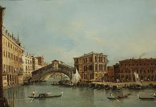 Le Grand Canal avec le Pont du Rialto vers 1754, Museum of the Shenandoah Valley Virginia
